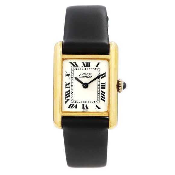 Cartier Ladies Stainless Steel Gold-Plated Must De Cartier Watch - Picture 1 of 5